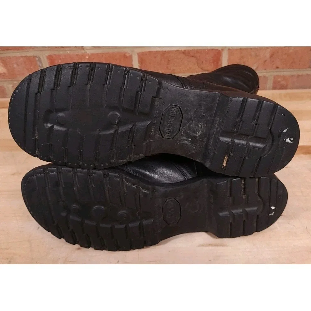 Corcoran 1525 Black Leather Cap Toe Combat Jump Boots Mens 10.5 E USA Vibram